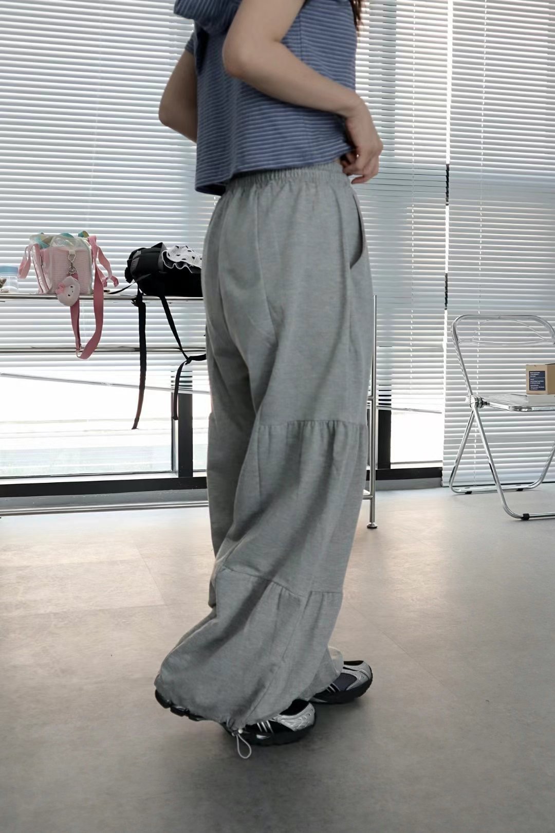 WOOJOO東大門㊣直郵女士新品25春夏時尚休閑推薦人氣休閑褲WOOJOO休閑褲