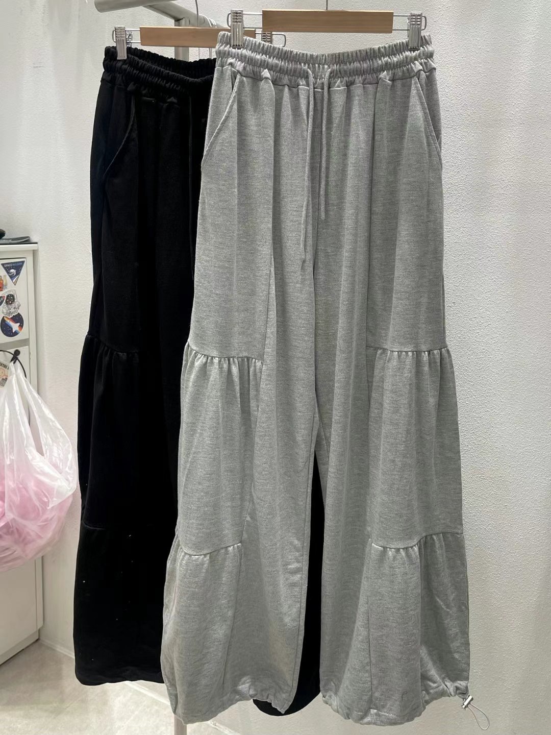 WOOJOO東大門㊣直郵女士新品25春夏時尚休閑推薦人氣休閑褲WOOJOO休閑褲圖色1左一色