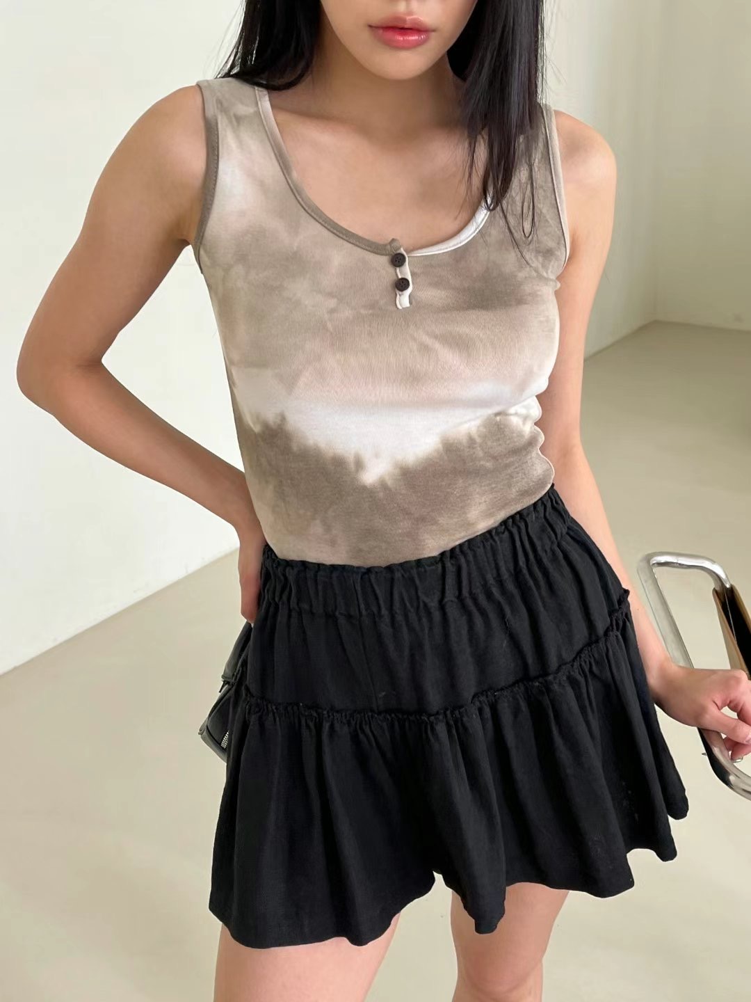 POPO東大門㊣直郵女裝新品推薦熱賣時尚職業25春夏吊帶背心POPO吊帶/背心圖色3