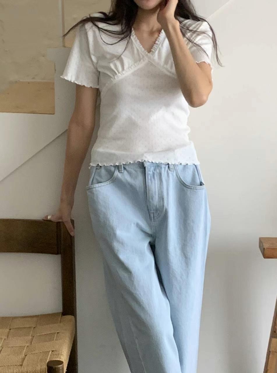BLUSHER東大門㊣代購女士新品職業25春夏人氣推薦熱賣休閑T恤BLUSHERT恤