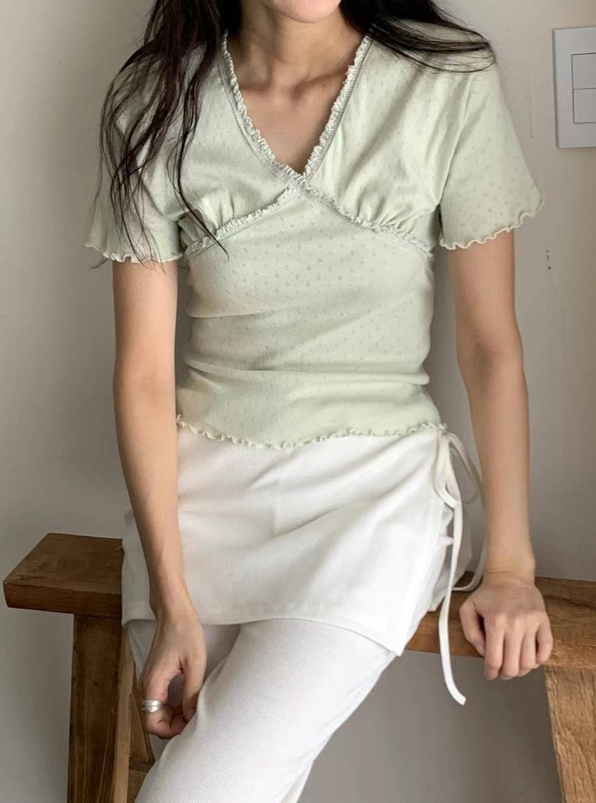 BLUSHER東大門㊣代購女士新品職業25春夏人氣推薦熱賣休閑T恤BLUSHERT恤