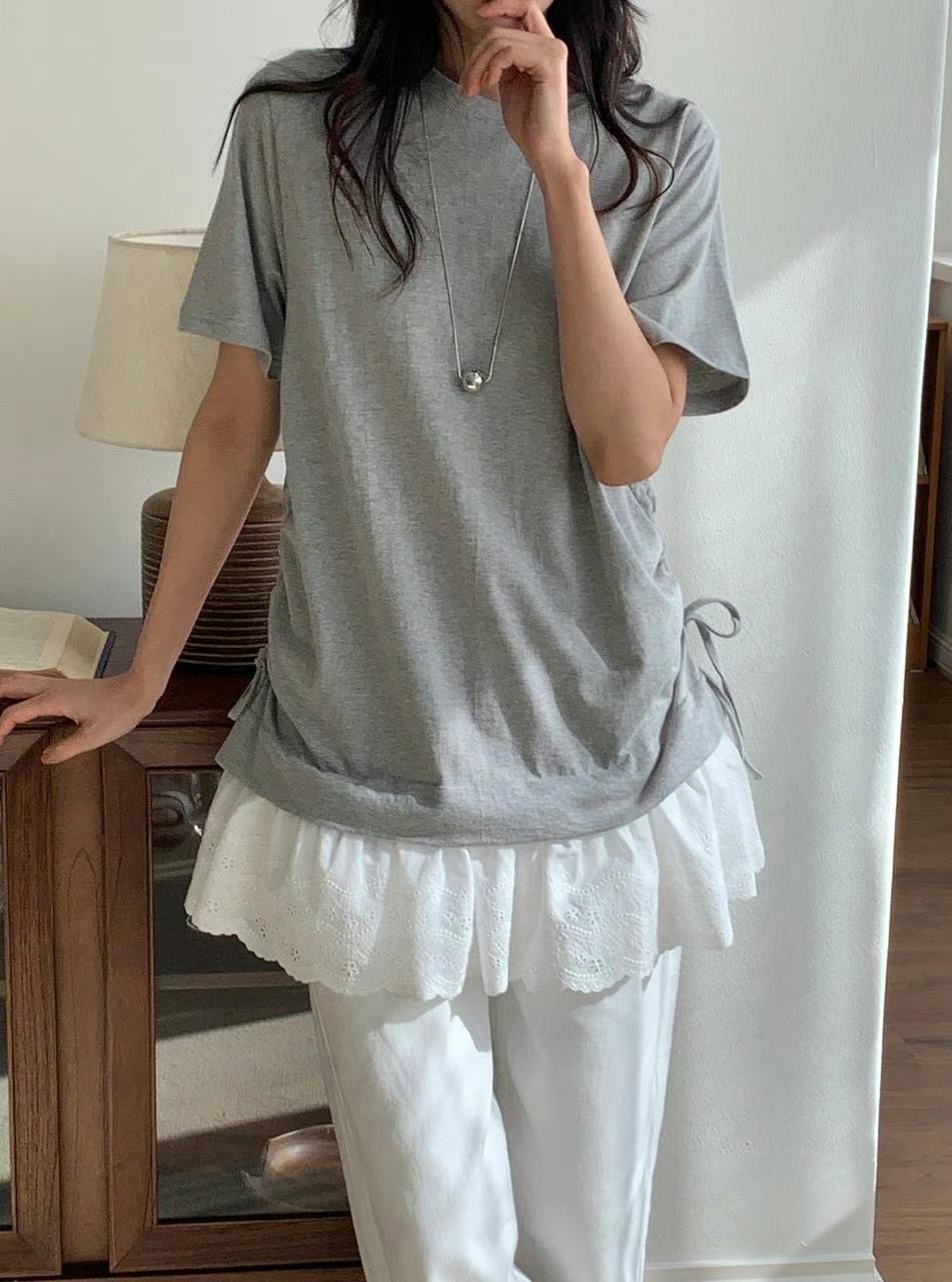 BLUSHER東大門㊣直郵女士新款時尚職業熱賣真品推薦25春夏T恤BLUSHERT恤