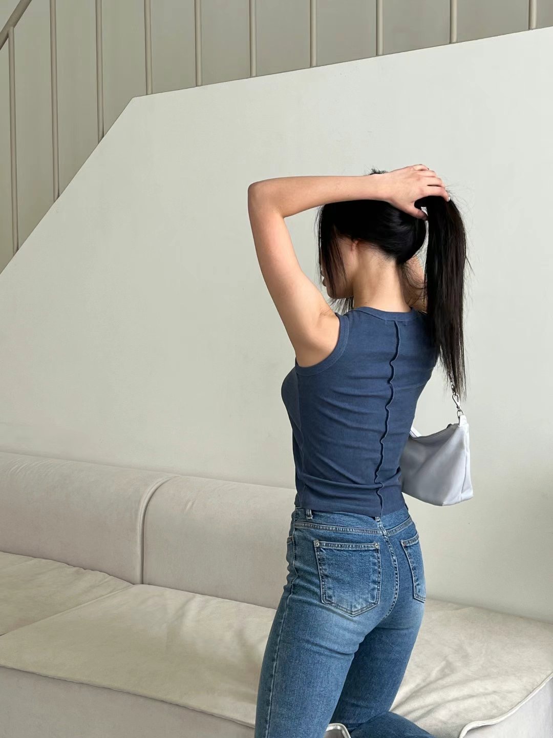 POPO韓國代購㊣女士新款休閑時尚職業人氣熱賣真品吊帶背心POPO吊帶/背心