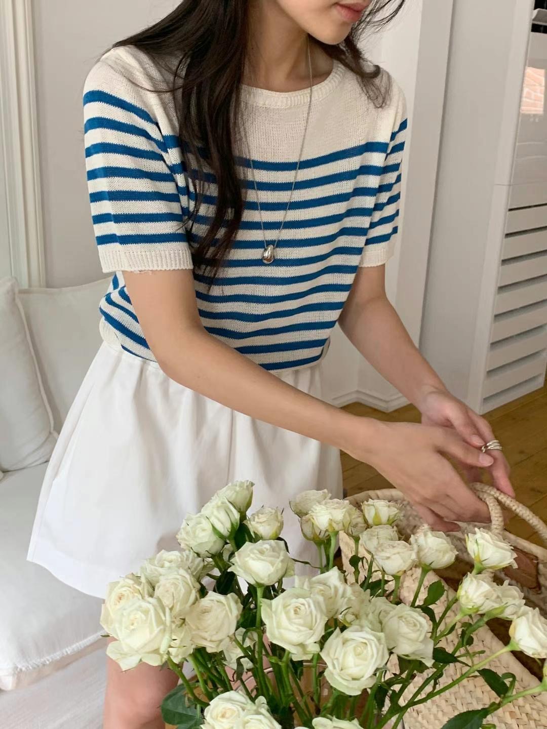 SATURDAY東大門㊣代購女士新款熱賣25春夏真品人氣職業針織衫SATURDAY針織衫