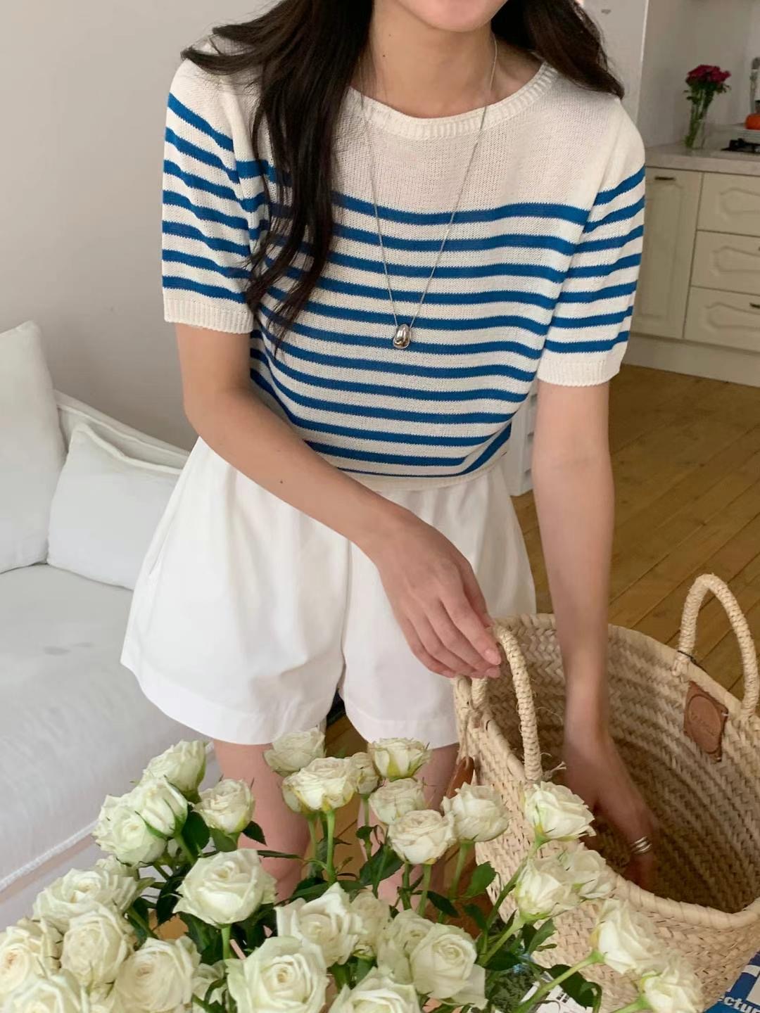 SATURDAY東大門㊣代購女士新款熱賣25春夏真品人氣職業針織衫SATURDAY針織衫