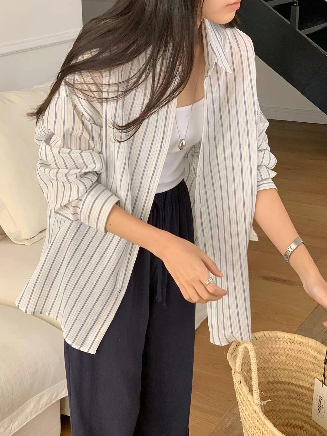 SATURDAY東大門㊣直郵女裝新品熱賣休閑真品25春夏襯衫蕾絲衫SATURDAY襯衫/蕾絲衫