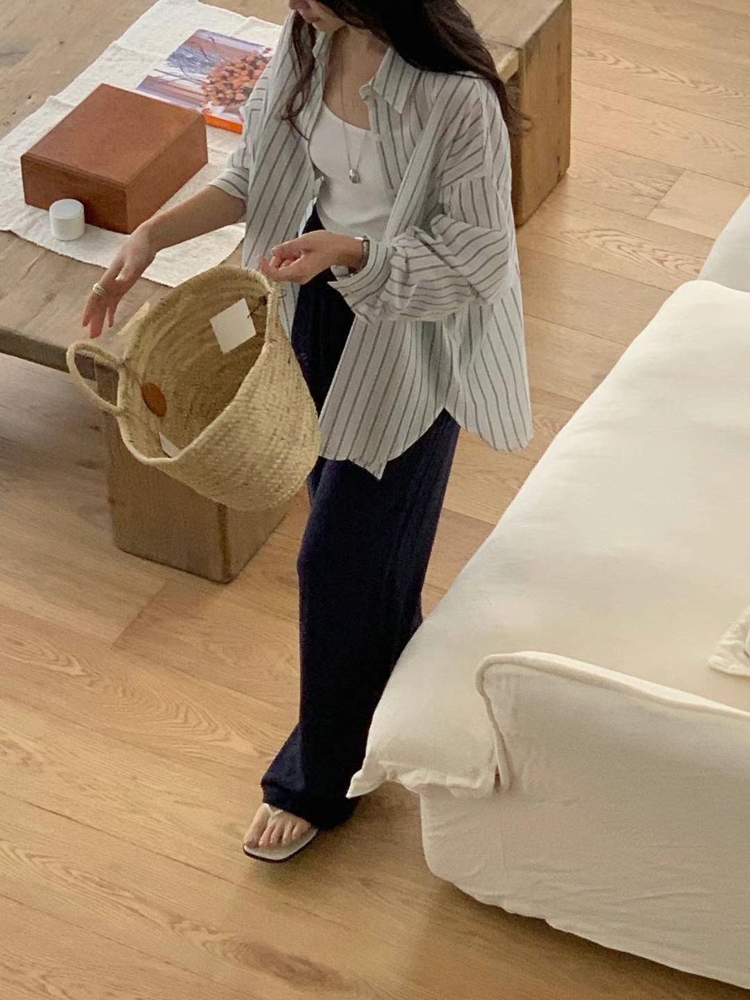 SATURDAY東大門㊣直郵女裝新品熱賣休閑真品25春夏襯衫蕾絲衫SATURDAY襯衫/蕾絲衫
