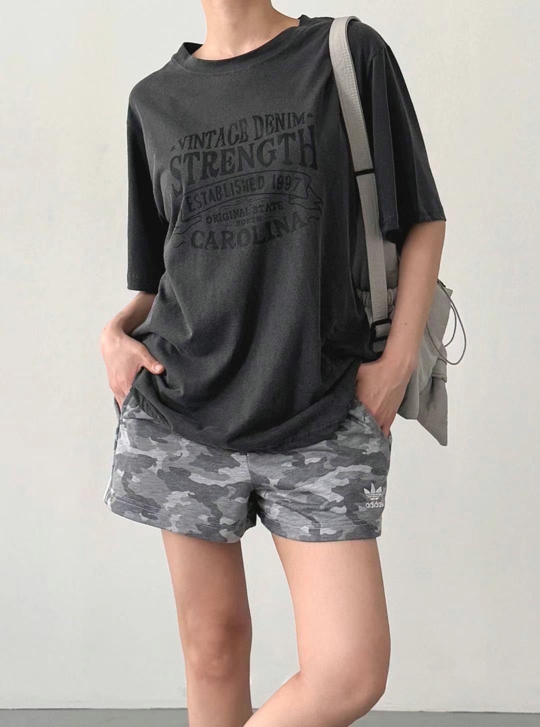 BLUSHER韓國代購㊣女裝新品推薦真品休閑25春夏人氣時尚T恤BLUSHERT恤