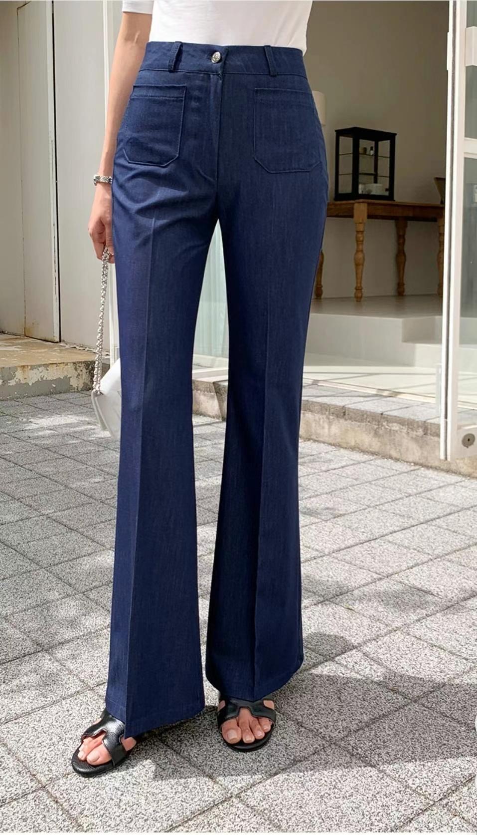 TINT東大門㊣實拍女裝新款時尚熱賣職業25春夏休閑休閑褲口袋TINT休閑褲圖色2