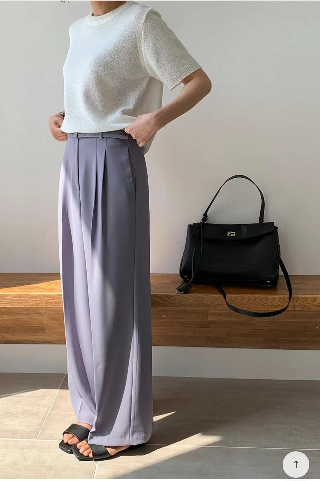 TINT東大門㊣代購女士新款時尚休閑職業熱賣休閑褲不含腰帶TINT休閑褲