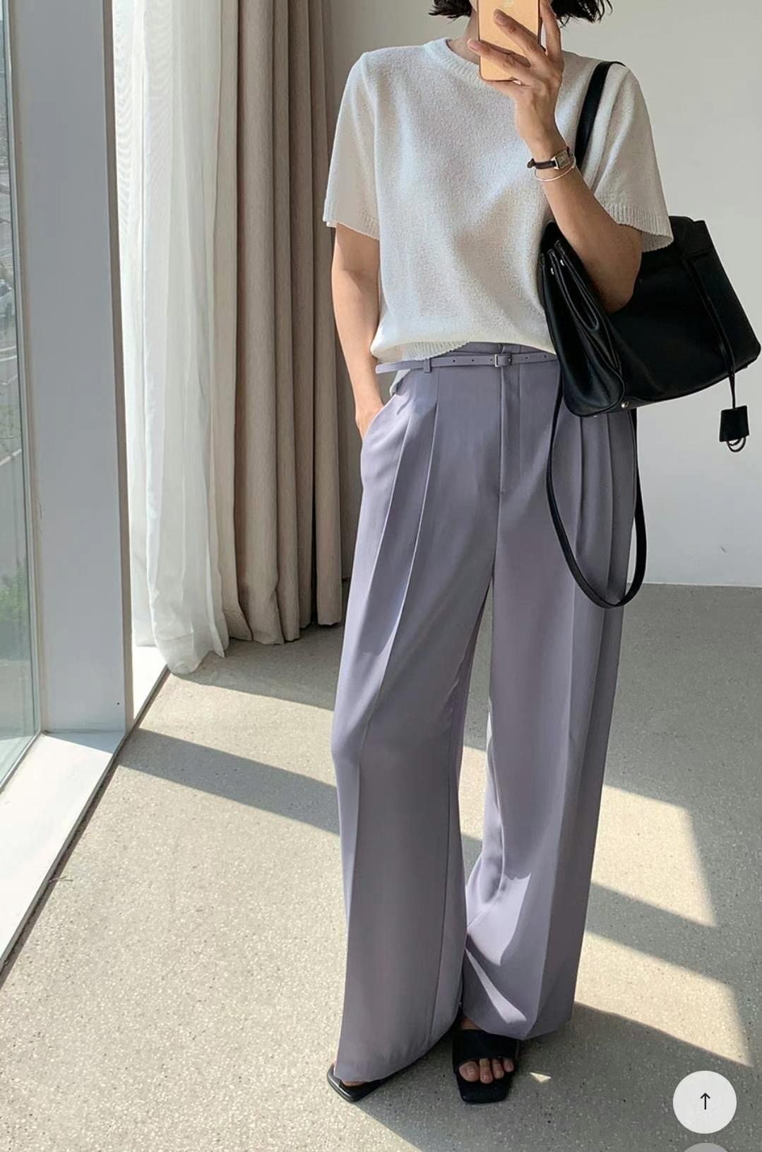 TINT東大門㊣代購女士新款時尚休閑職業熱賣休閑褲不含腰帶TINT休閑褲