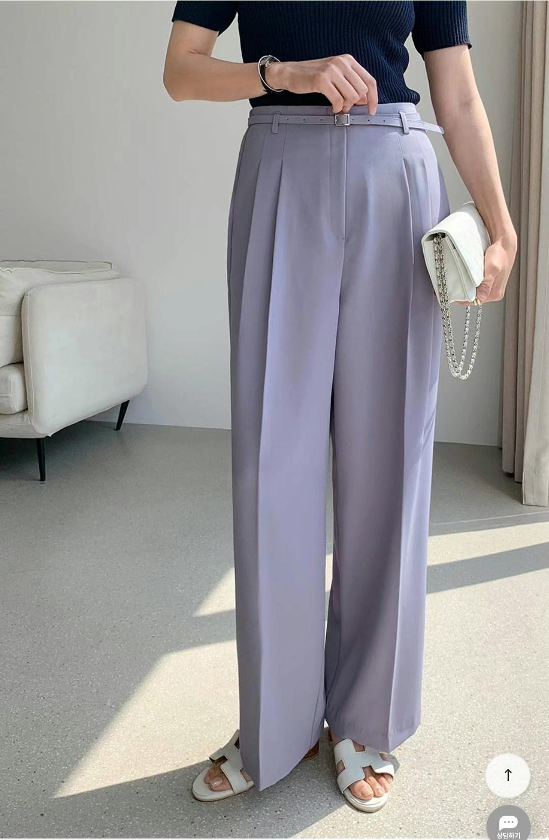 TINT東大門㊣代購女士新款時尚休閑職業熱賣休閑褲不含腰帶TINT休閑褲