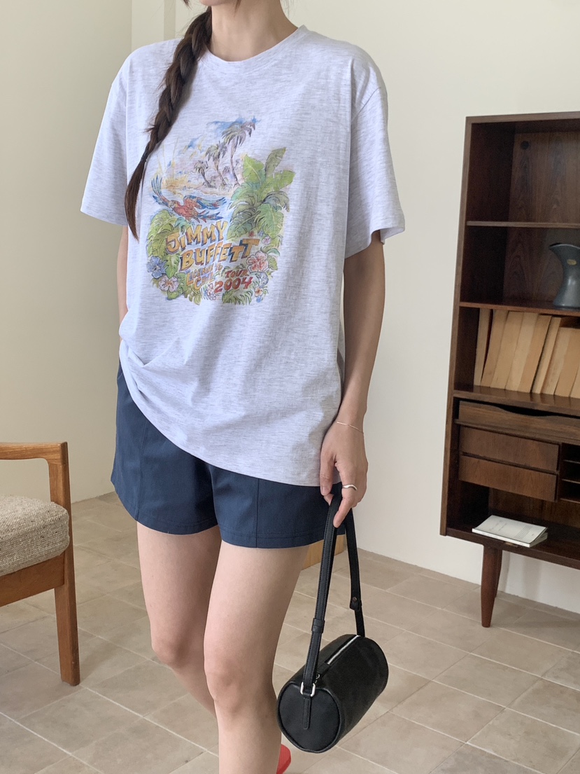 WOOD韓國直郵㊣女裝新品職業25春夏時尚熱賣休閑人氣真品T恤WOODT恤