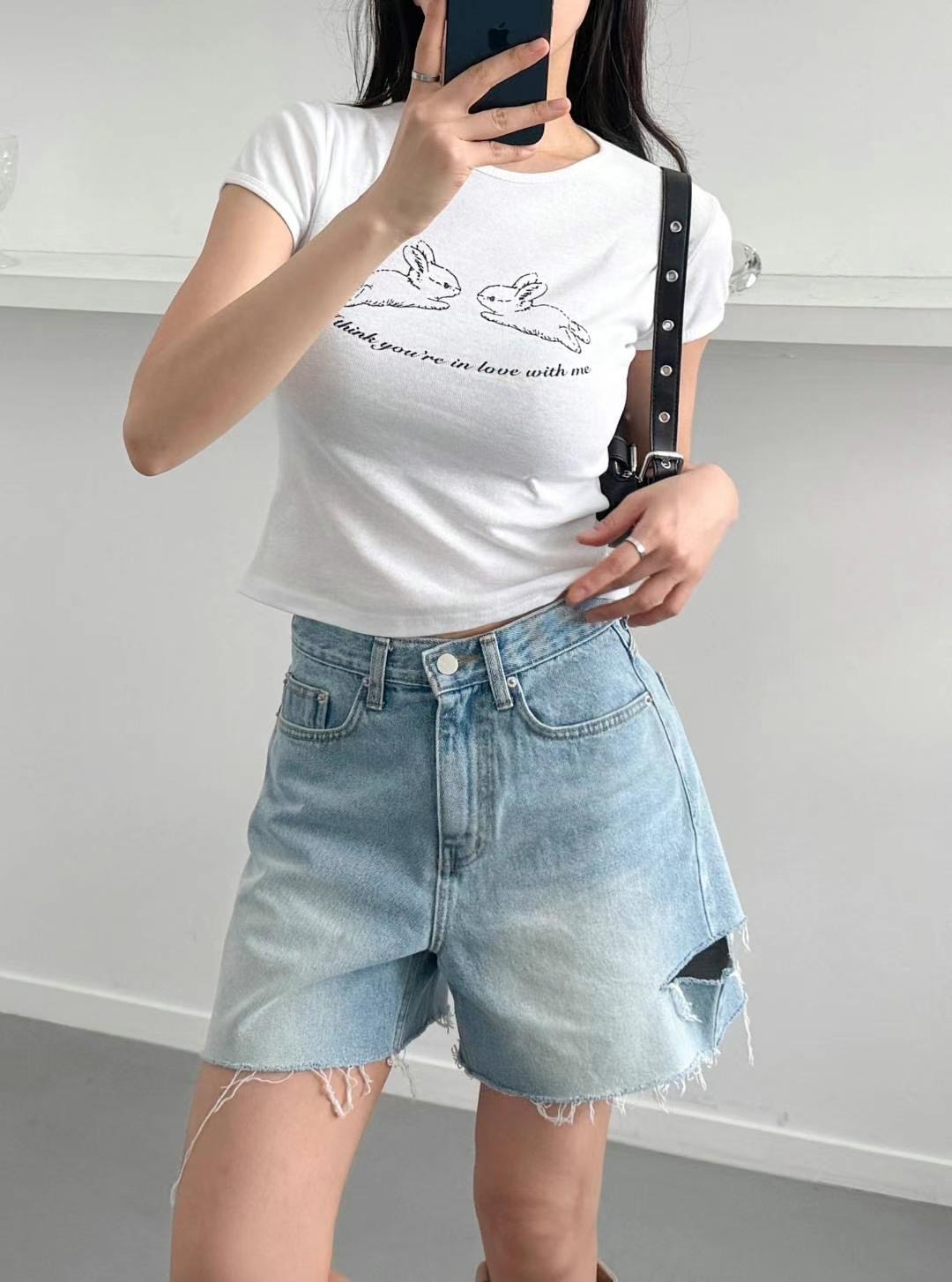 BLUSHER東大門㊣代購女裝新品25春夏真品人氣推薦休閑熱賣T恤BLUSHERT恤