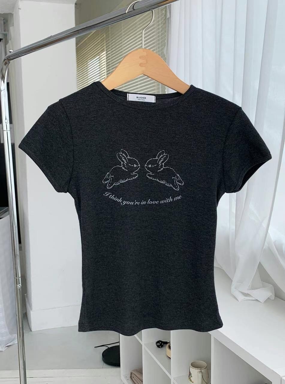 BLUSHER東大門㊣代購女裝新品25春夏真品人氣推薦休閑熱賣T恤BLUSHERT恤圖色3