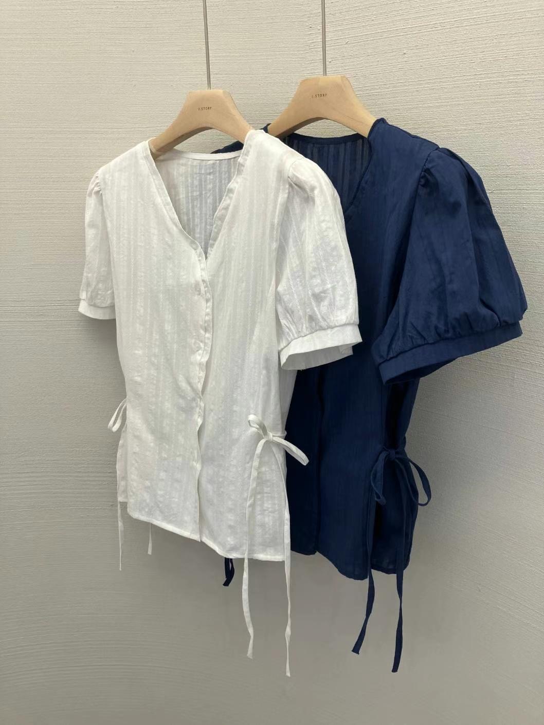 J-STORY韓國代購㊣女裝新款真品推薦休閑25春夏襯衫蕾絲衫J-STORY襯衫/蕾絲衫圖色2左二色