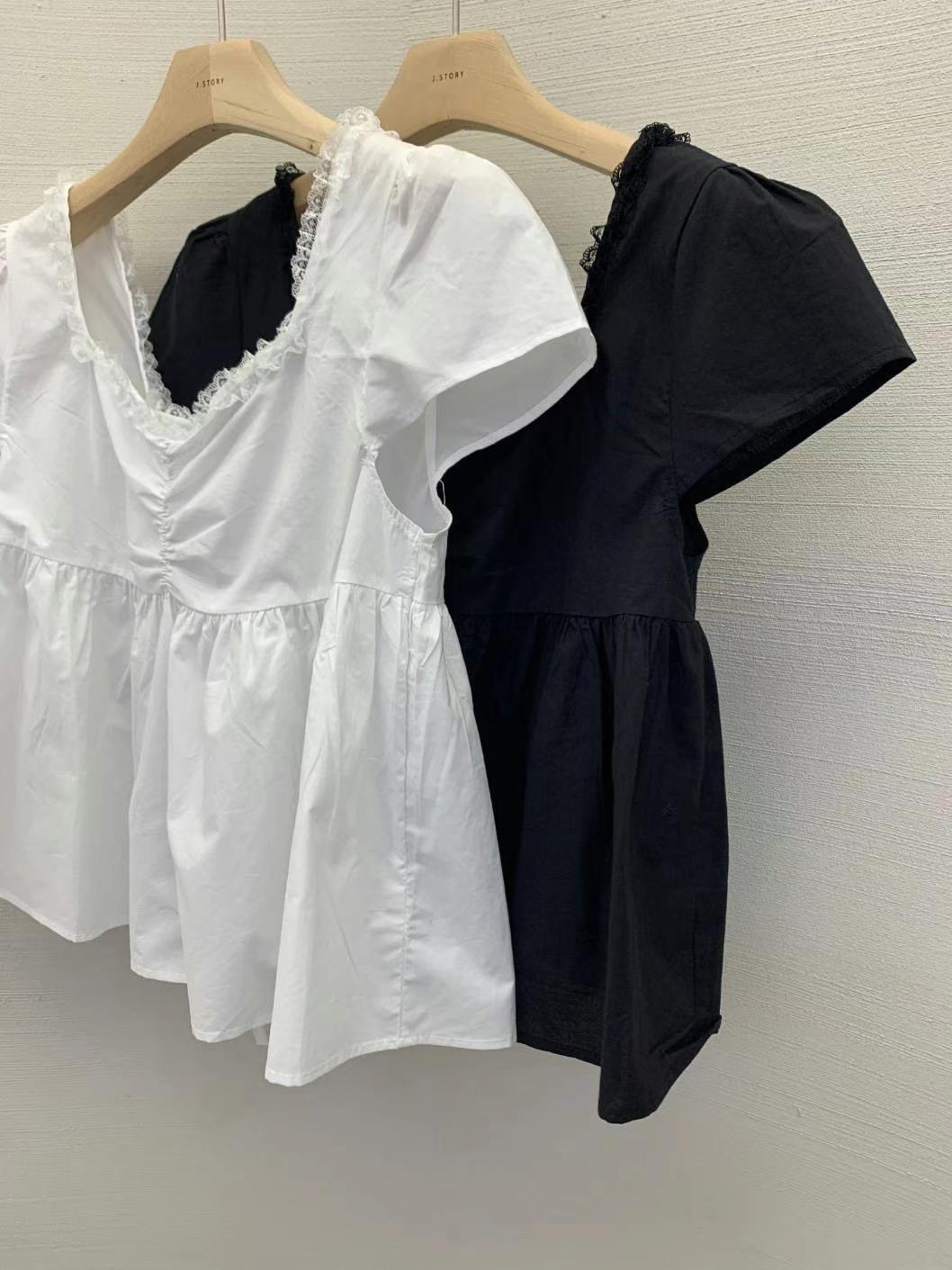 J-STORY韓國代購㊣女士新款推薦真品人氣休閑25春夏襯衫蕾絲衫J-STORY襯衫/蕾絲衫