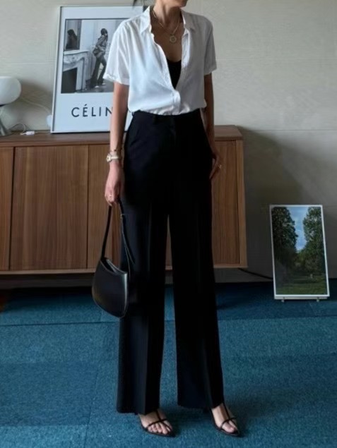 TINT東大門㊣直郵女裝新款職業人氣真品25春夏熱賣時尚休閑褲TINT休閑褲圖色2