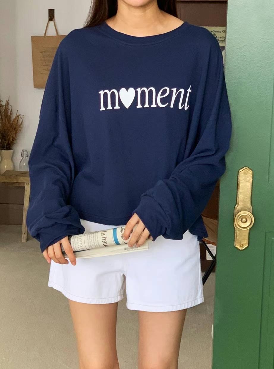 BLUSHER東大門㊣代購女士新品時尚推薦職業休閑熱賣長袖T恤BLUSHER長袖T恤圖色2