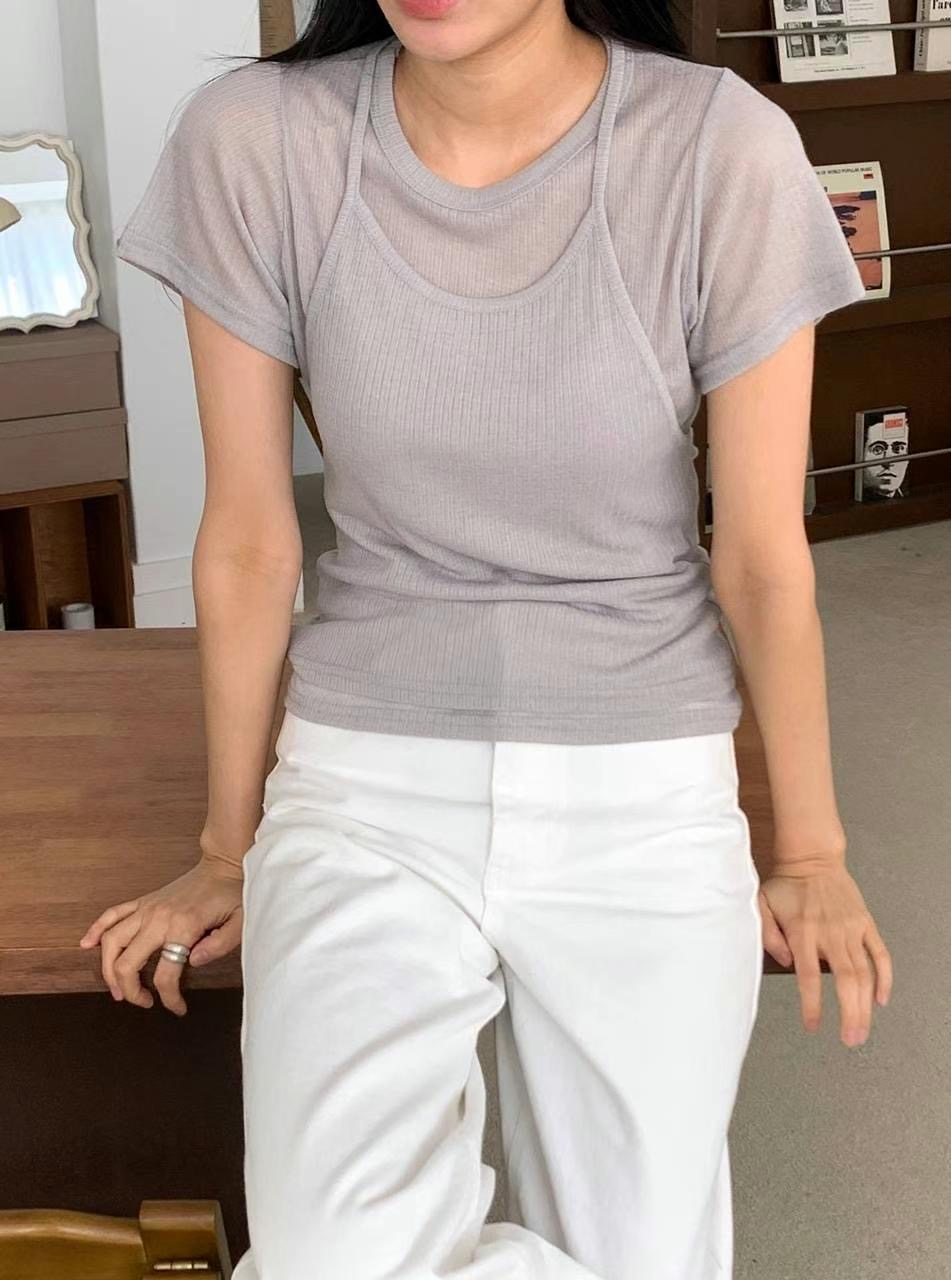 BLUSHER東大門㊣實拍女士新款時尚25春夏熱賣真品職業推薦套裝BLUSHER套裝圖色2