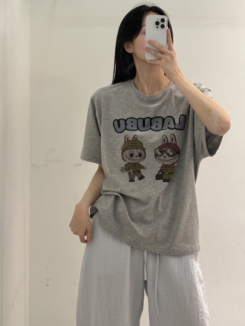 PEPPER-L東大門㊣直郵女裝新品休閑職業時尚25春夏真品T恤PEPPERT恤