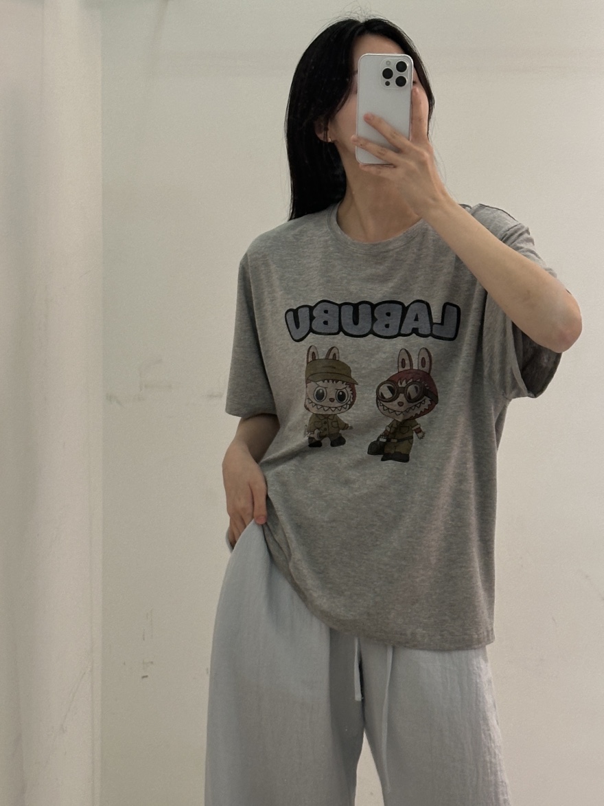 PEPPER-L東大門㊣直郵女裝新品休閑職業時尚25春夏真品T恤PEPPERT恤
