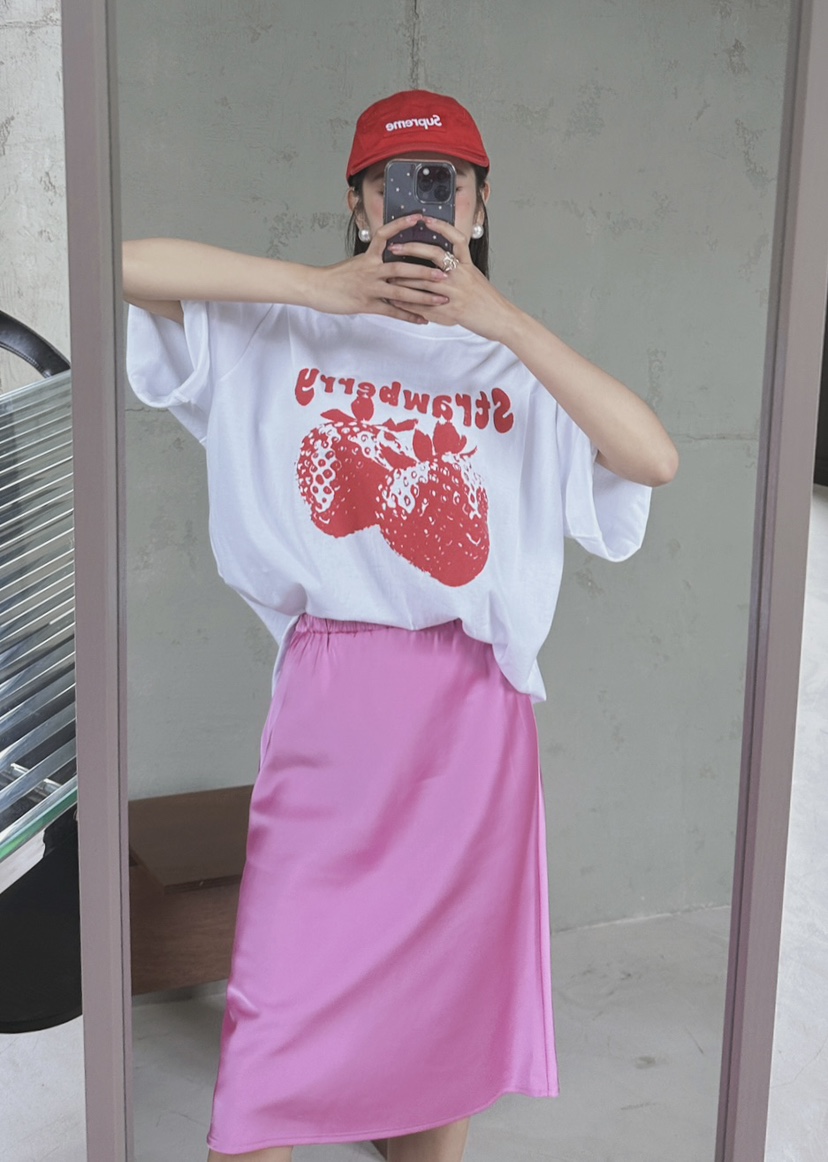 LIVE AID-P東大門㊣實拍女裝新品真品休閑推薦25春夏職業T恤LIVE AIDT恤