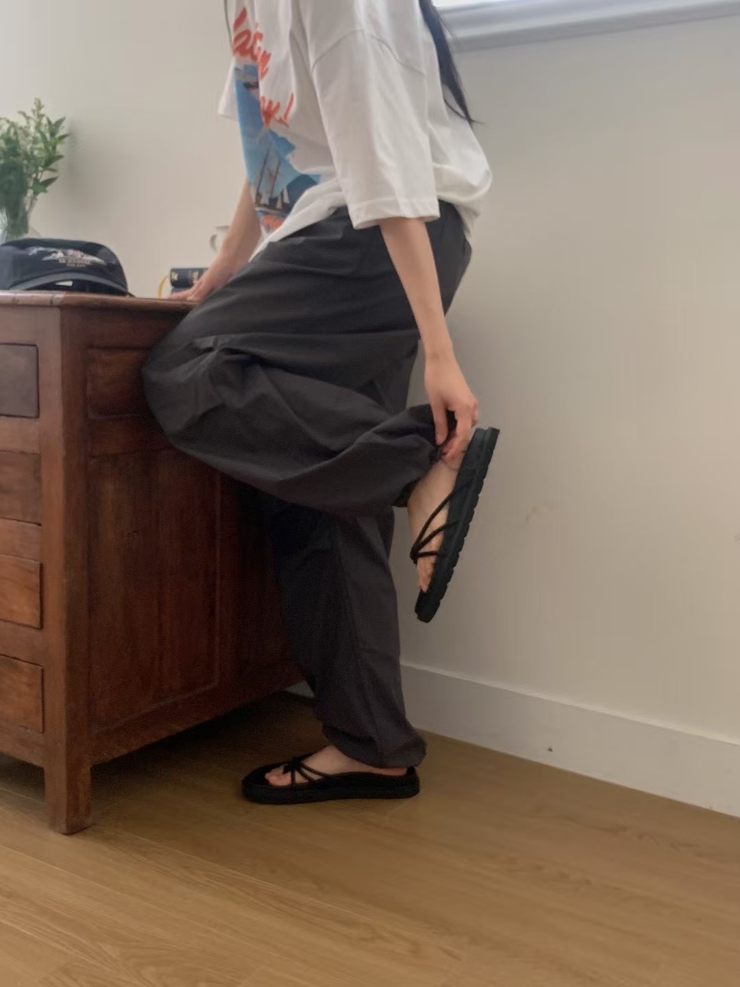 THE ZOA韓國代購㊣女士新品時尚熱賣人氣推薦休閑休閑褲口袋THE ZOA休閑褲