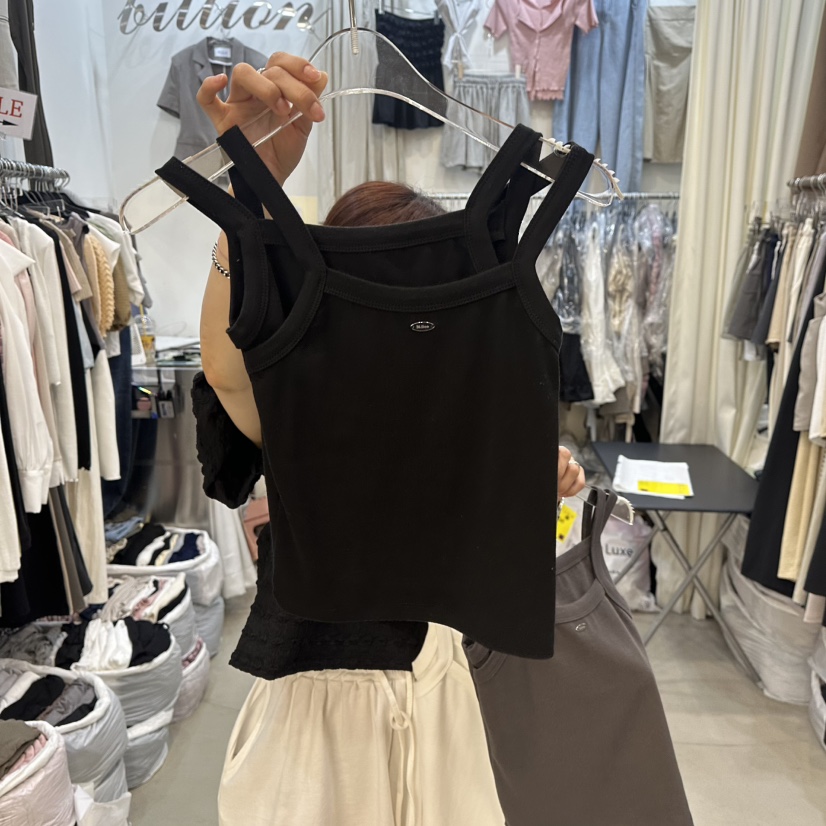 BILLION-L韓國代購㊣女士新款25春夏職業休閑時尚吊帶背心BILLION-L吊帶/背心圖色2