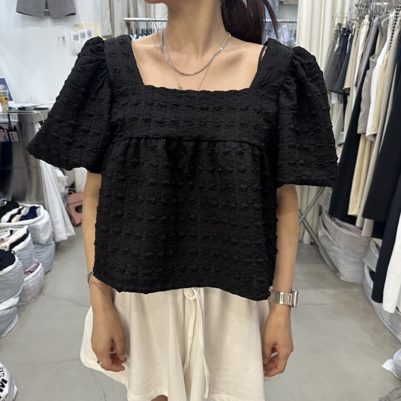 BILLION-L韓國直郵㊣女裝新款人氣25春夏休閑推薦襯衫蕾絲衫BILLION-L襯衫/蕾絲衫圖色3