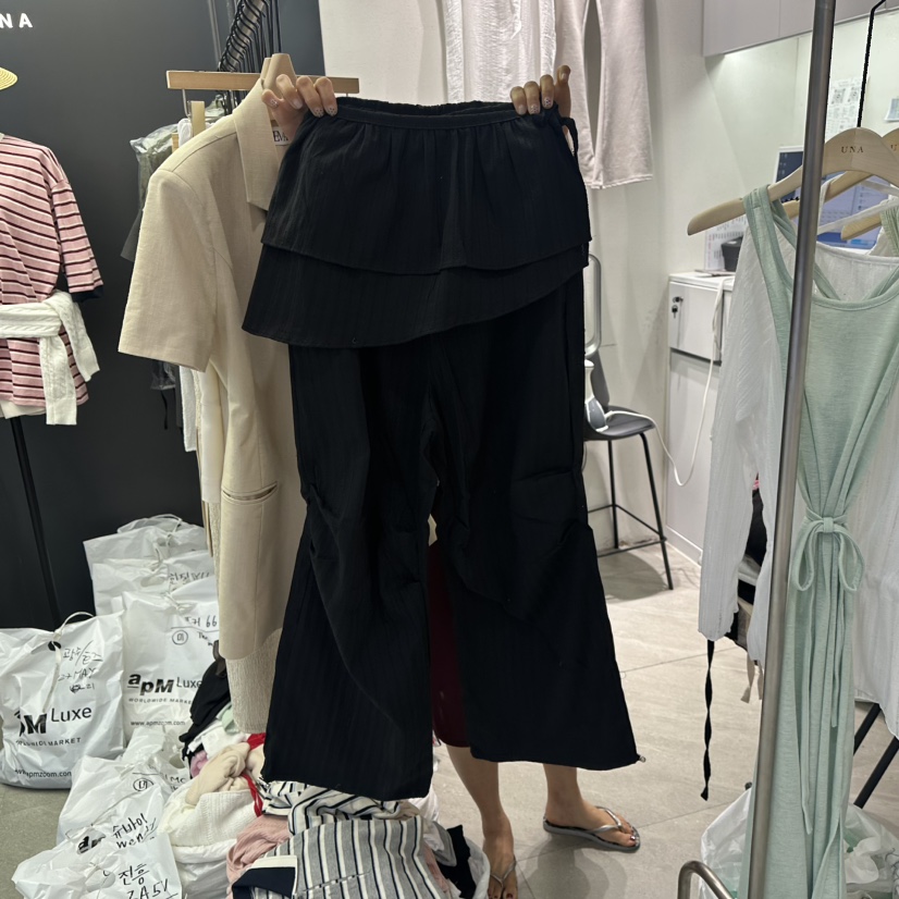 UNA/THE MAY東大門㊣實拍女士新款25春夏熱賣裙褲兩件套套裝THEMAY/UNA裙褲圖色2