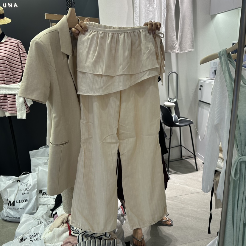 UNA/THE MAY東大門㊣實拍女士新款25春夏熱賣裙褲兩件套套裝THEMAY/UNA裙褲圖色3
