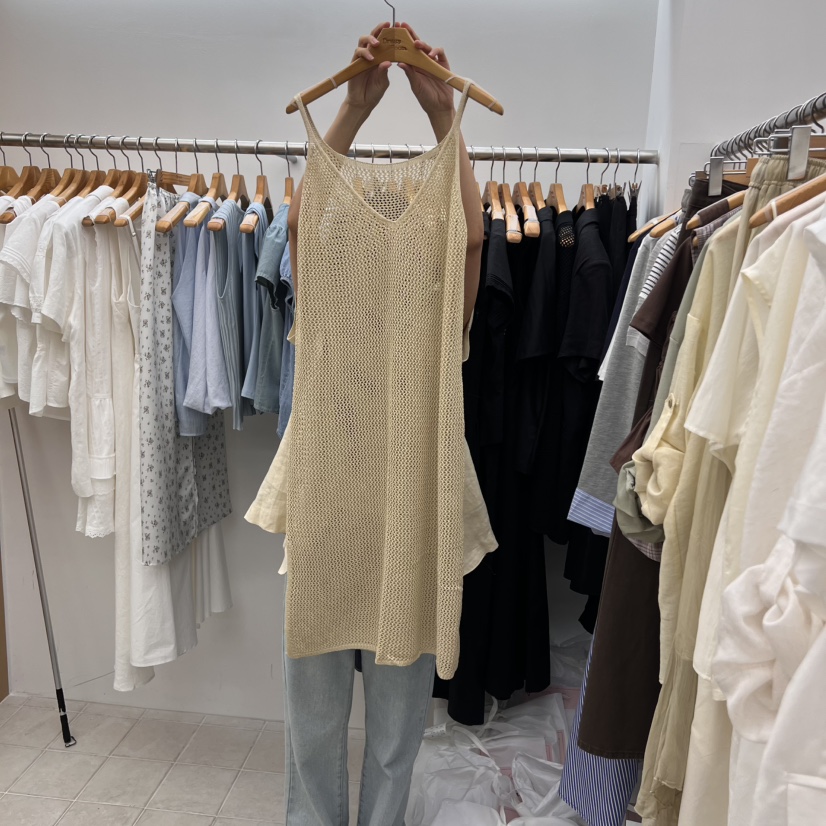 DRESS ROOM東大門㊣實拍女士新款真品休閑推薦人氣連衣裙綁帶DRESS ROOM連衣裙圖色1