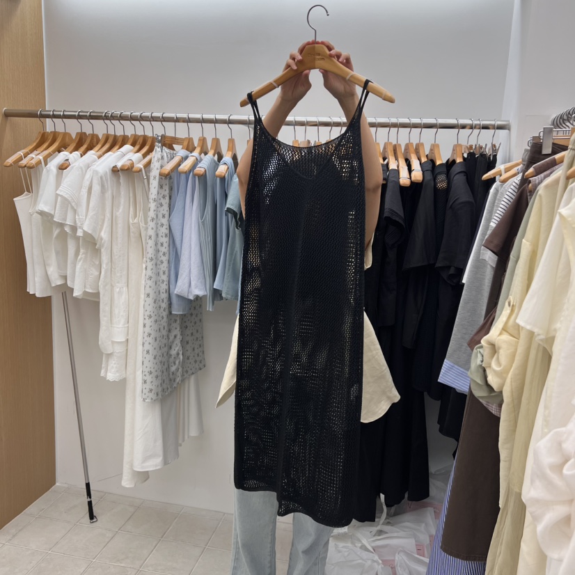 DRESS ROOM東大門㊣實拍女士新款真品休閑推薦人氣連衣裙綁帶DRESS ROOM連衣裙圖色3