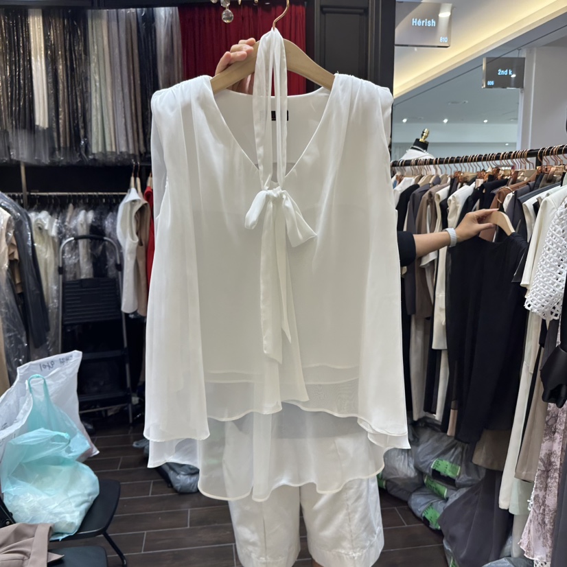 HERISH東大門㊣實拍女裝新品真品時尚吊帶背心含圍巾斗篷雪紡Herish吊帶/背心圖色3