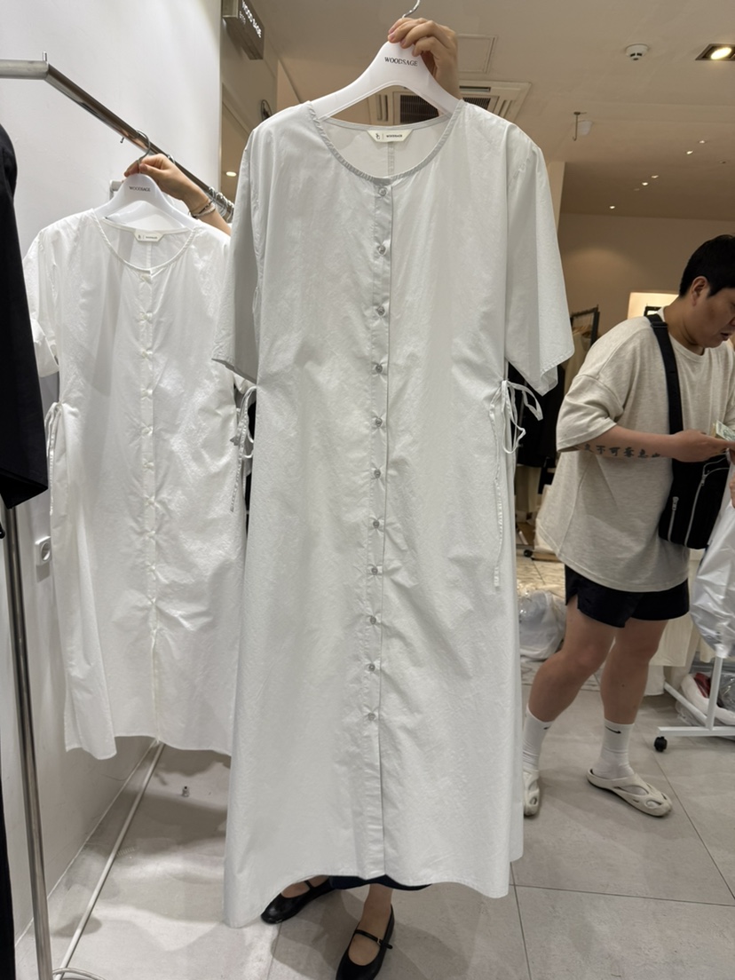 WOOD SAGE韓國代購㊣女裝新品25春夏時尚人氣職業真品連衣裙WOOD SAGE連衣裙