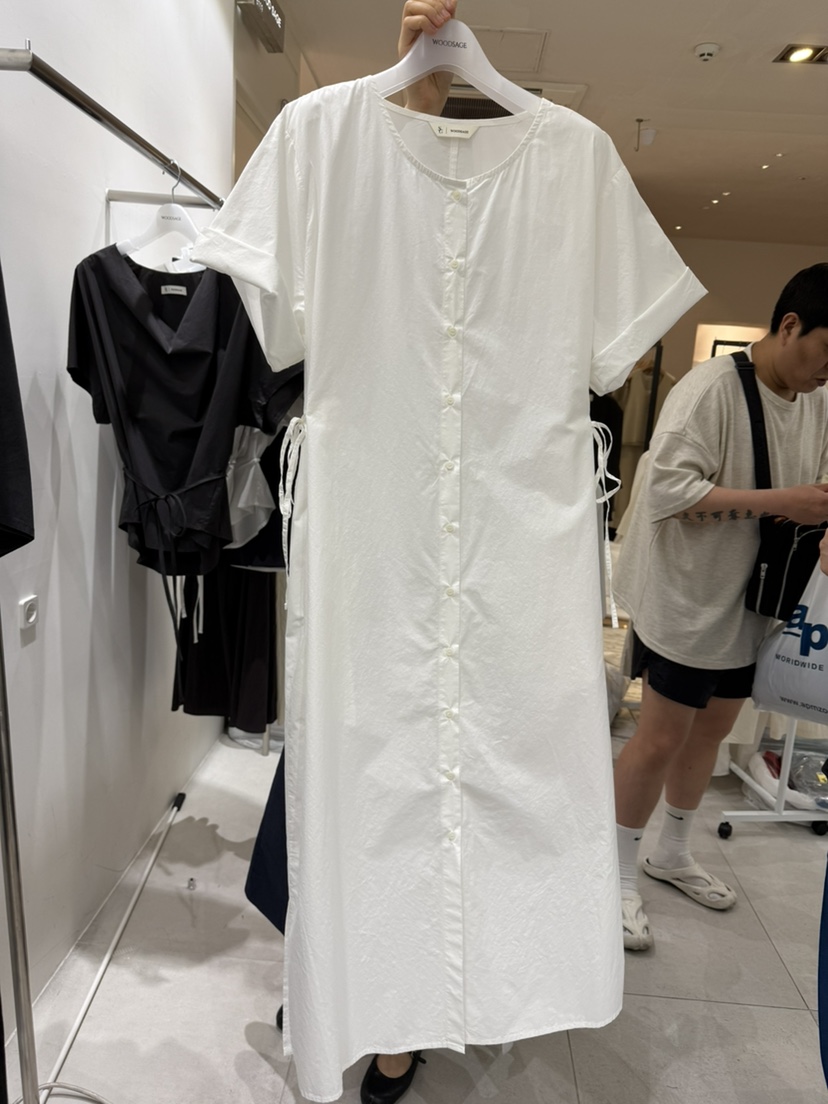 WOOD SAGE韓國代購㊣女裝新品25春夏時尚人氣職業真品連衣裙WOOD SAGE連衣裙圖色3