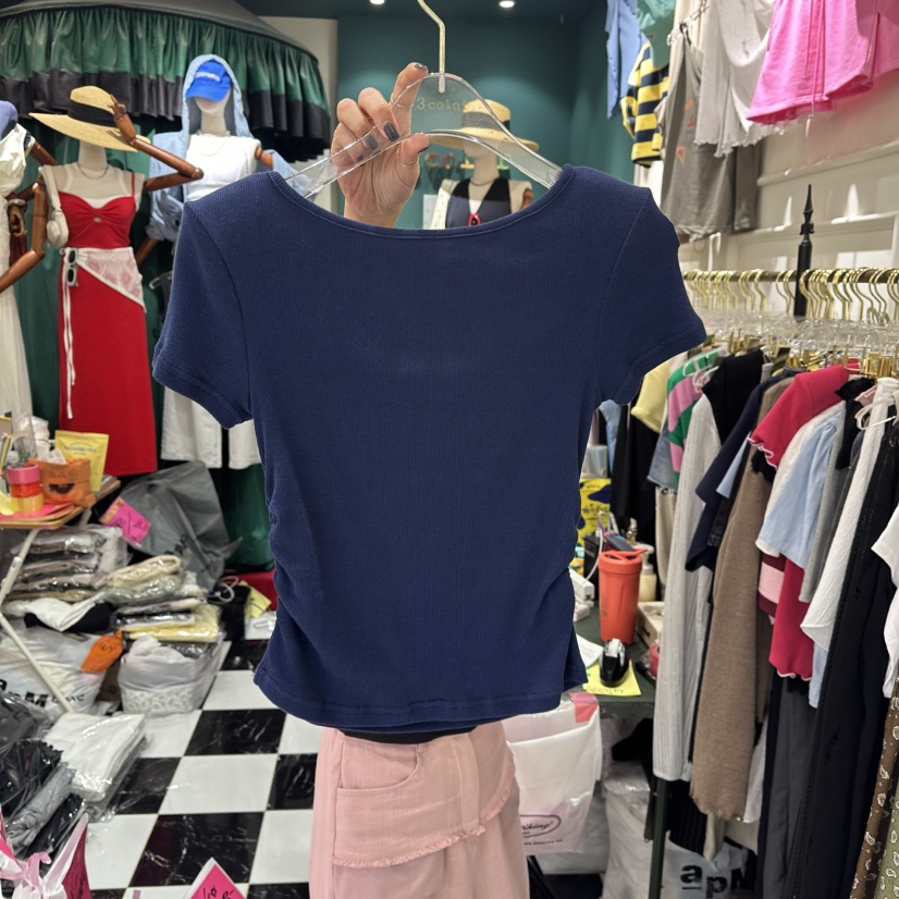 3COLOR東大門㊣代購女裝新款職業T恤Three colorT恤圖色3