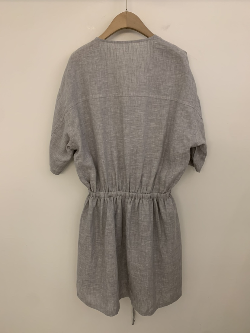 UNDER KEY韓國代購㊣女士新品推薦熱賣真品25春夏連衣裙亞麻布UNDER KEY連衣裙