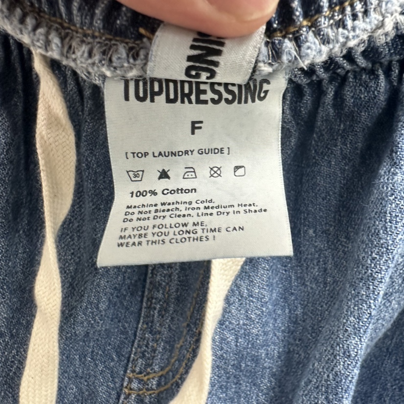 TOPDRESSING韓國直郵㊣女裝新品休閑人氣推薦熱賣職業牛仔褲TOPDRESSING牛仔褲