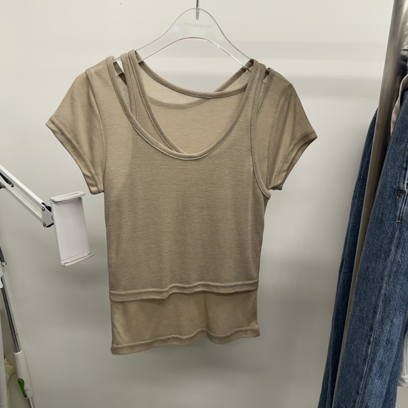 TOPDRESSING東大門㊣代購女士新款25春夏時尚真品熱賣推薦T恤TOPDRESSINGT恤圖色2