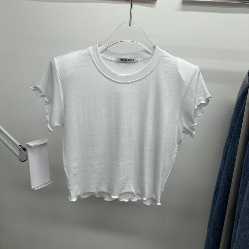 TOPDRESSING韓國直郵㊣女裝新款推薦真品人氣職業休閑25春夏T恤TOPDRESSINGT恤圖色3
