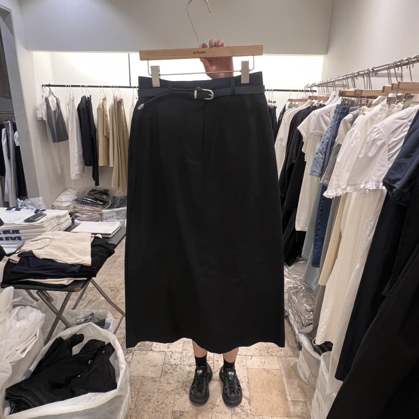 A Flan東大門㊣實拍女裝新品熱賣半身裙中短裙不含腰帶棉質AFN/A Flan半身裙/中短裙圖色2