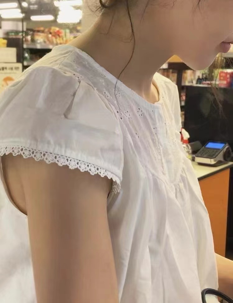 ANGE韓國直郵㊣女裝新款熱賣職業真品休閑人氣襯衫蕾絲衫打折ANGE襯衫/蕾絲衫