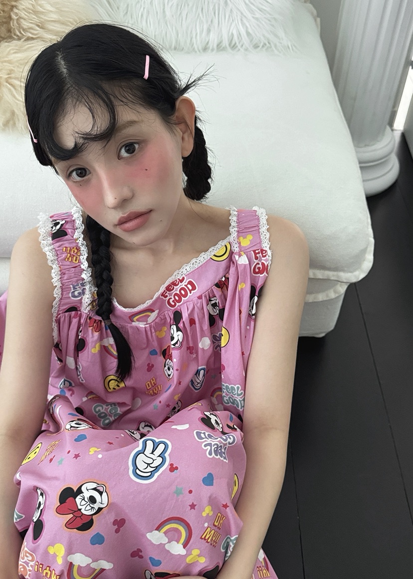 OURWAVE/OUR ROOM韓國代購㊣女裝新品熱賣25春夏時尚睡衣Our Wave/Our Room睡衣
