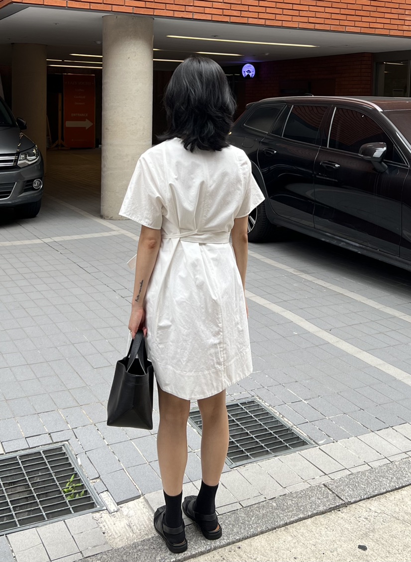 MYOS韓國直郵㊣女裝新款休閑人氣時尚推薦真品熱賣連衣裙亞麻MYOS連衣裙