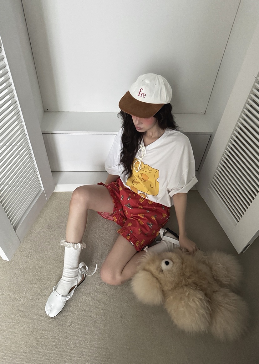 OURWAVE/OUR ROOM韓國直郵㊣女士新款休閑睡衣兩件套套裝Our Wave/Our Room睡衣