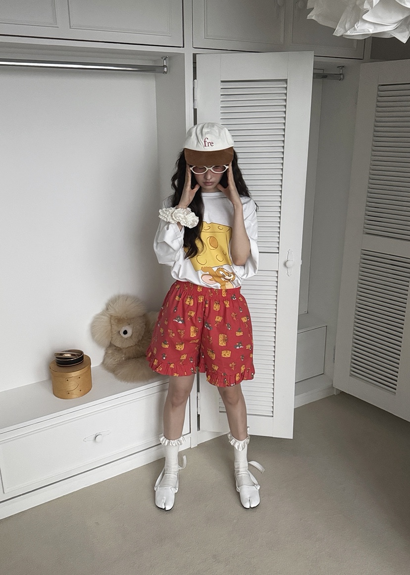 OURWAVE/OUR ROOM韓國直郵㊣女士新款休閑睡衣兩件套套裝Our Wave/Our Room睡衣