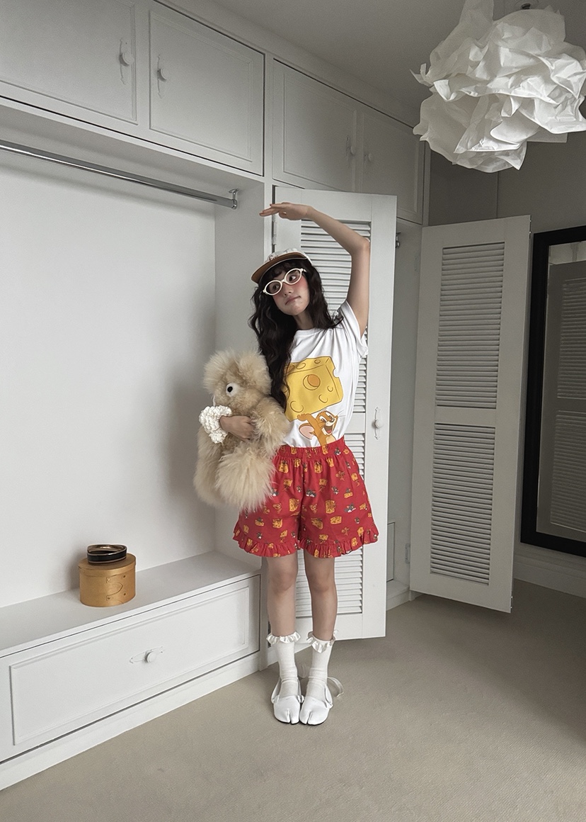 OURWAVE/OUR ROOM韓國直郵㊣女士新款休閑睡衣兩件套套裝Our Wave/Our Room睡衣