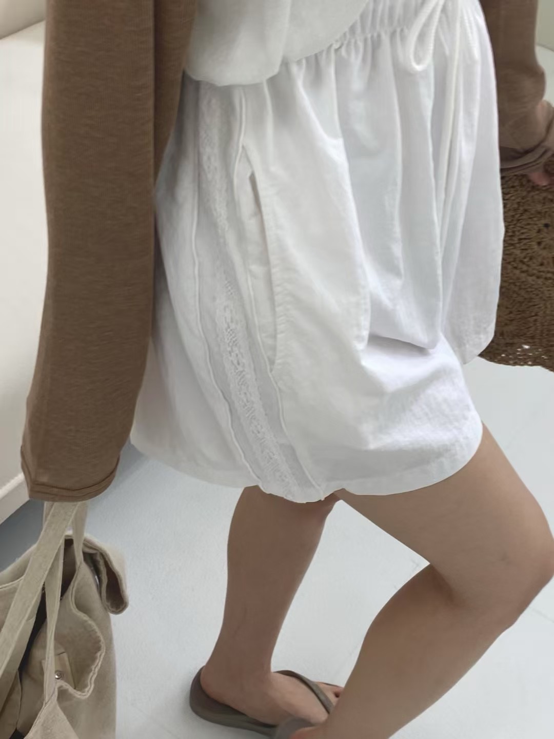 ONTHEMOOD東大門㊣實拍女士新款休閑職業真品時尚熱賣25春夏短褲RIPPLE短褲